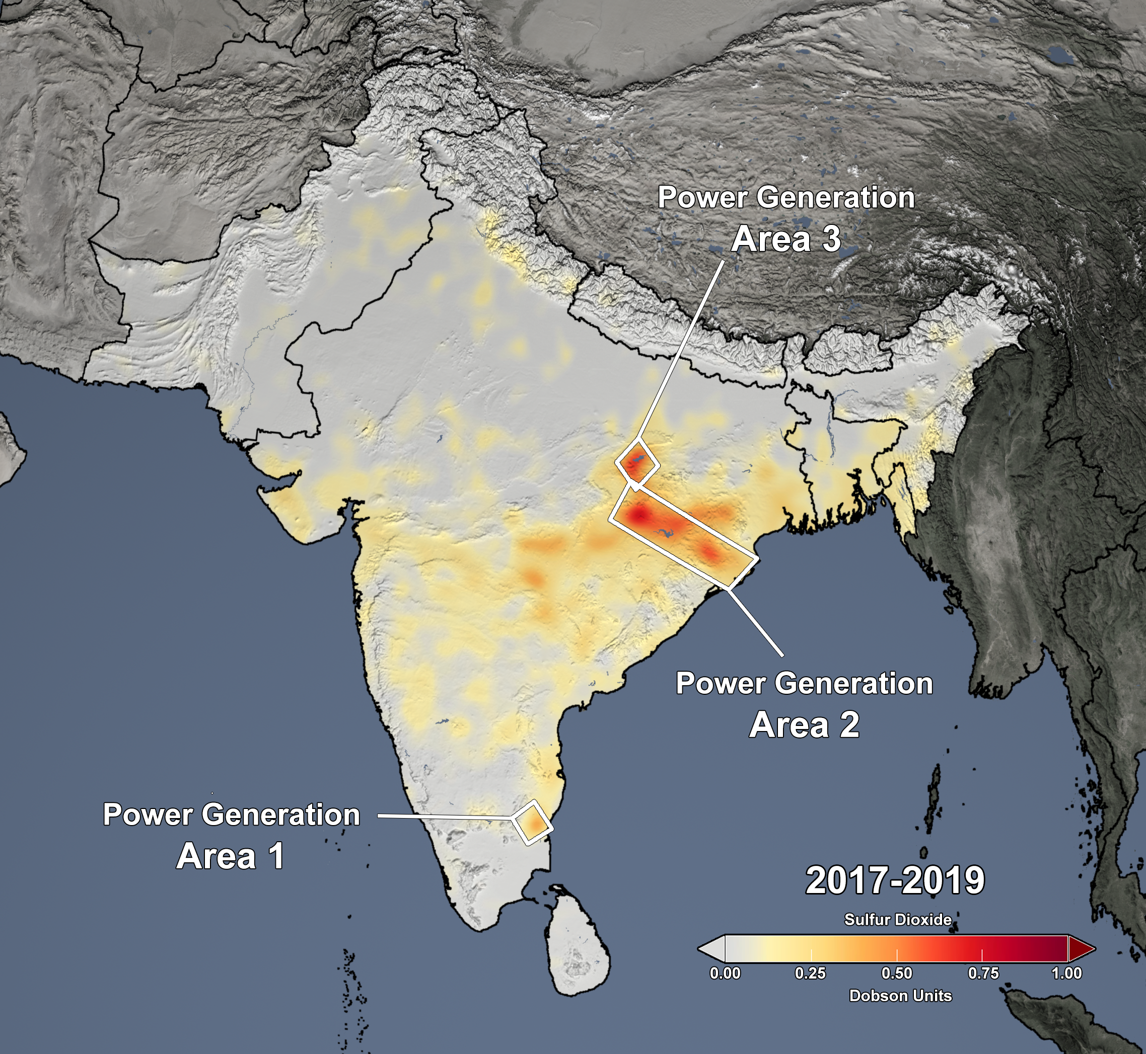 2017-2019 SO2 in India